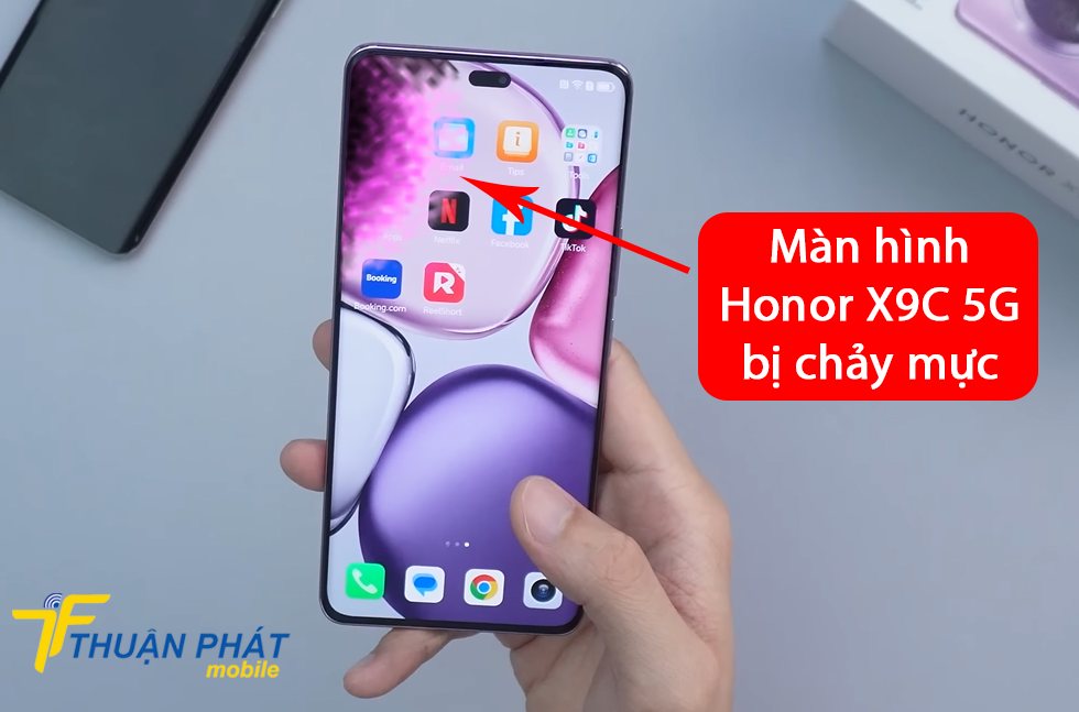 Màn hình Honor X9C 5G bị chảy mực