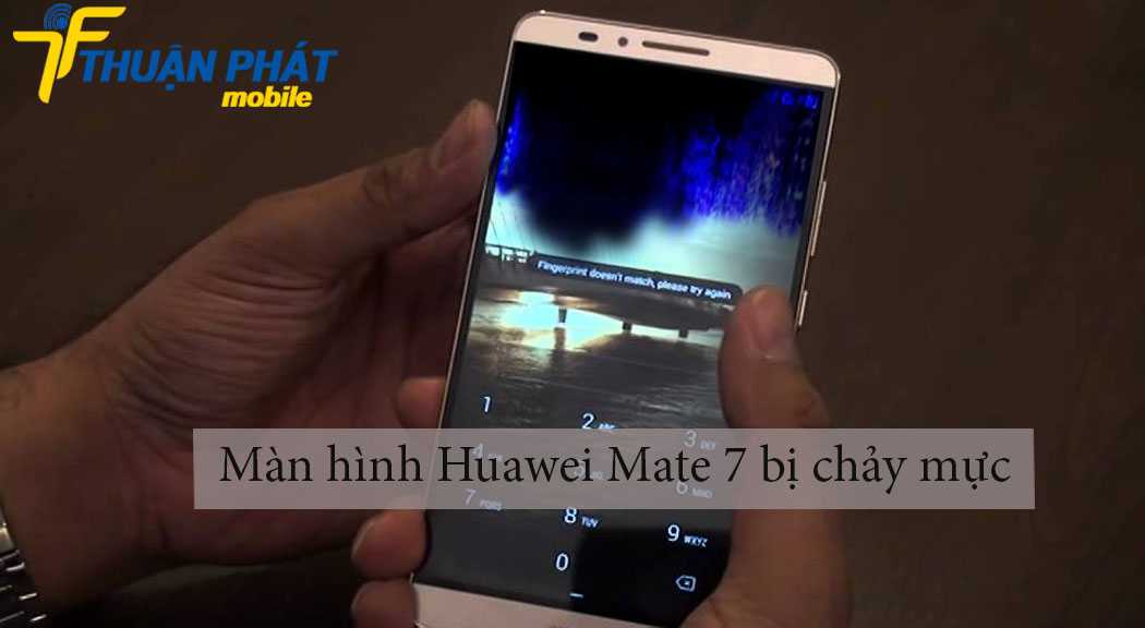 Màn hình Huawei Mate 7 bị chảy mực