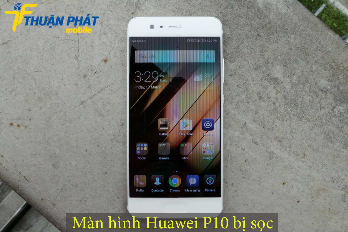 Màn hình Huawei P10 bị sọc