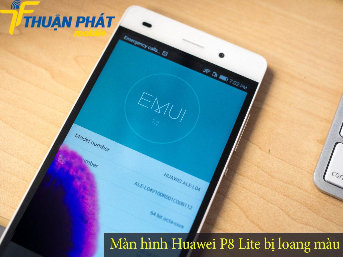 Màn hình Huawei P8 Lite bị loang màu