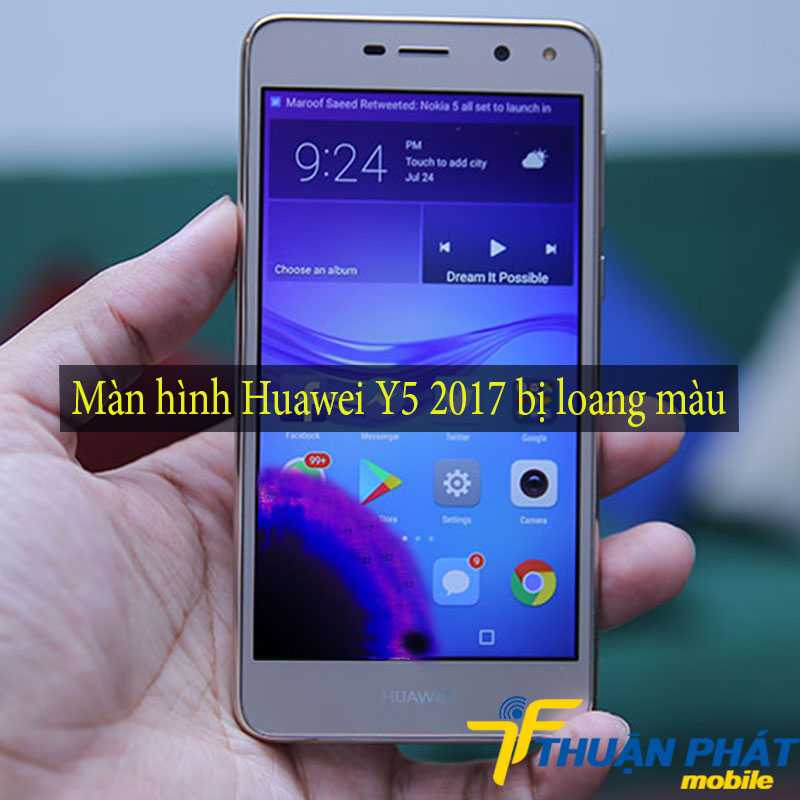 Màn hình Huawei Y5 2017 bị loang màu