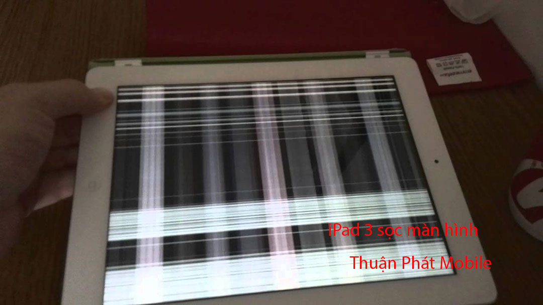Màn hình iPad bị lỗi sọc ngang, sọc dọc