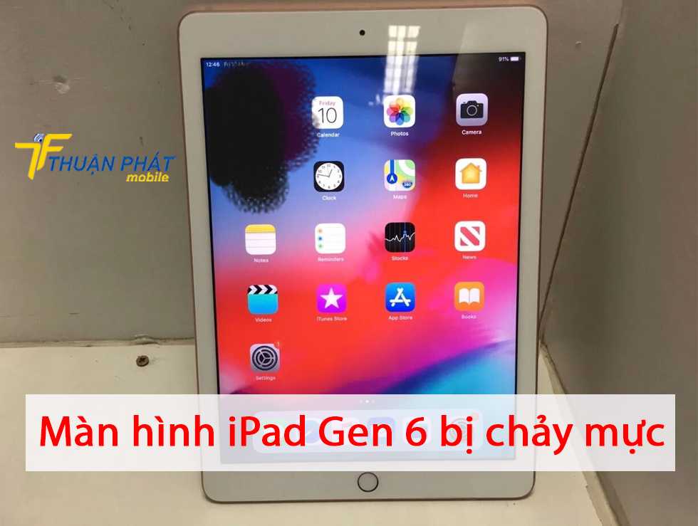 Màn hình iPad Gen 6 bị chảy mực