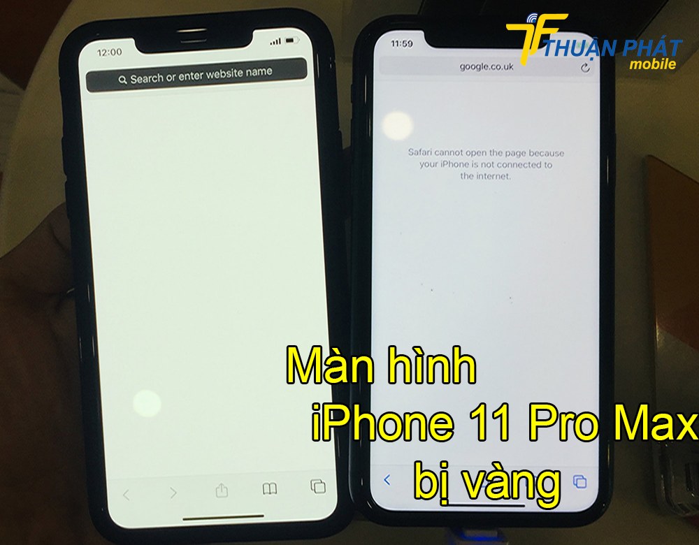 Màn hình iPhone 11 Pro Max bị vàng