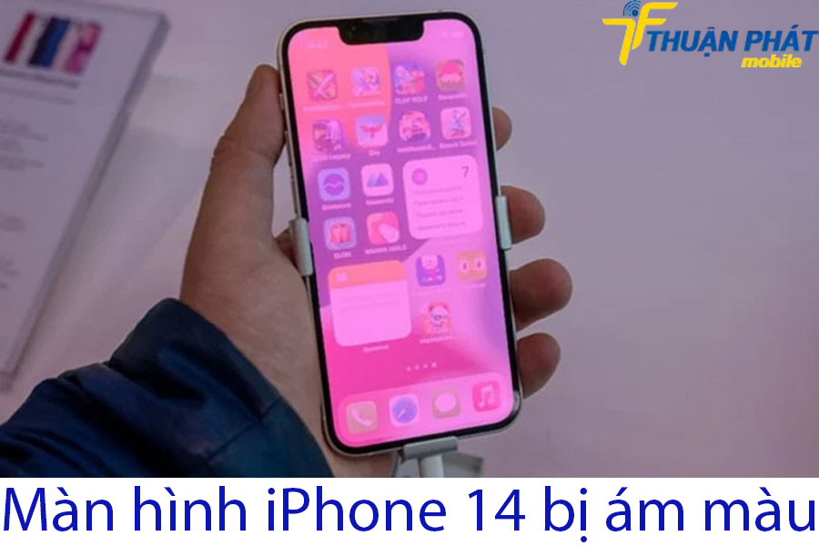 Màn hình iPhone 14 bị ám màu