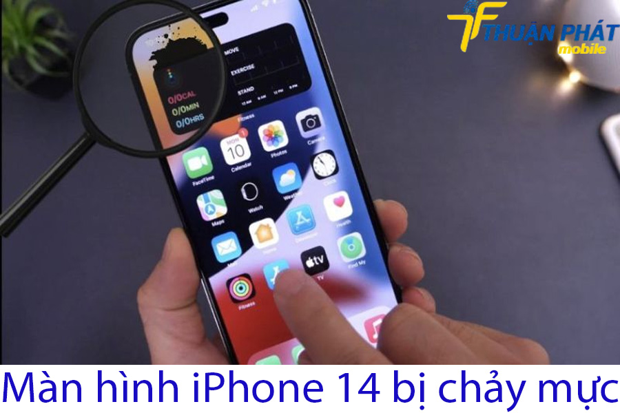 Màn hình iPhone 14 bị chảy mực