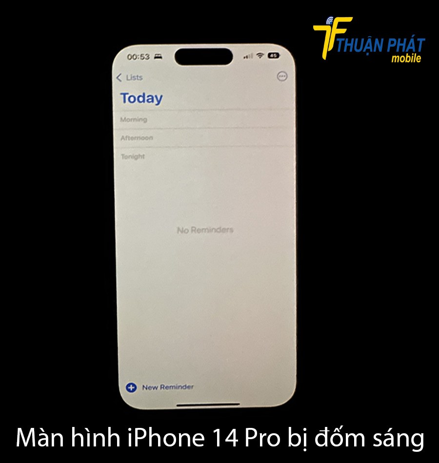 Màn hình iPhone 14 Pro bị đốm sáng
