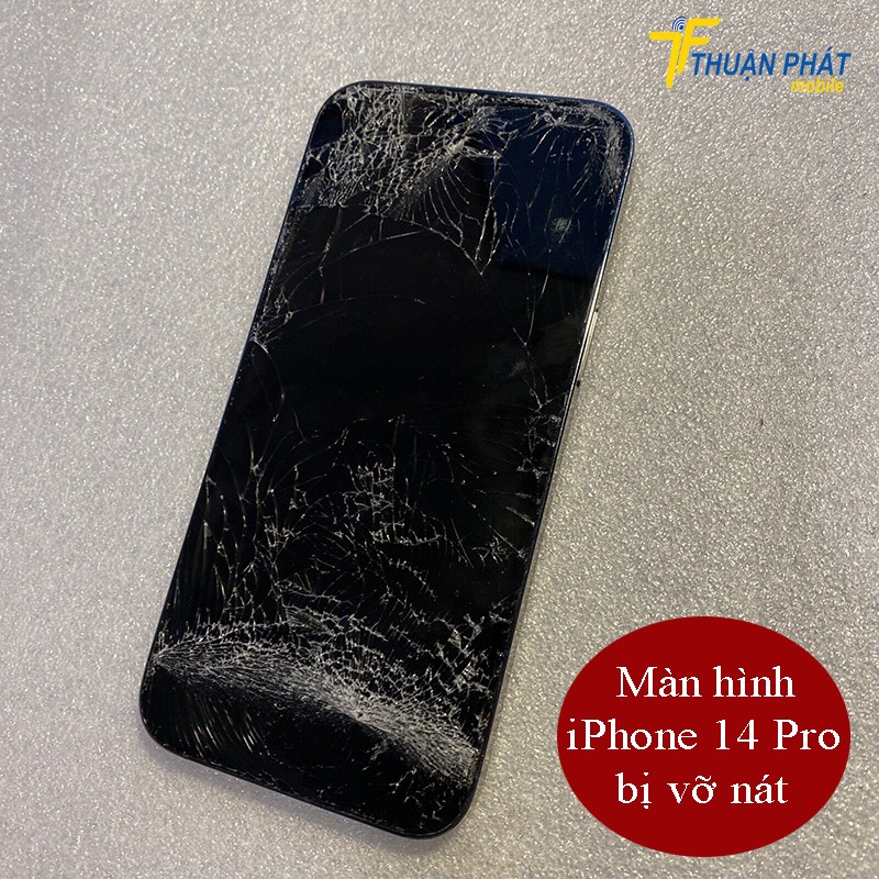 Màn hình iPhone 14 Pro bị vỡ nát