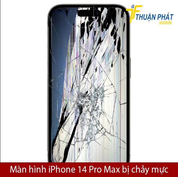 Màn hình iPhone 14 Pro Max bị chảy mực
