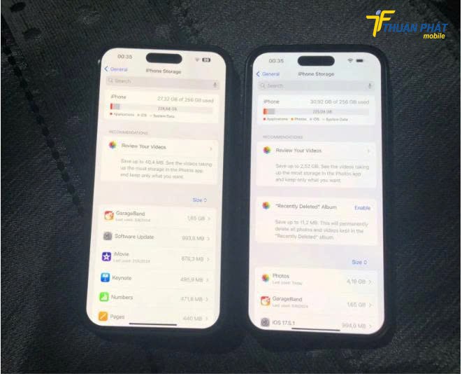 Màn hình iPhone 15 Plus bị ám màu