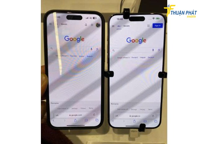 Màn hình iPhone 15 Pro bị đốm sáng