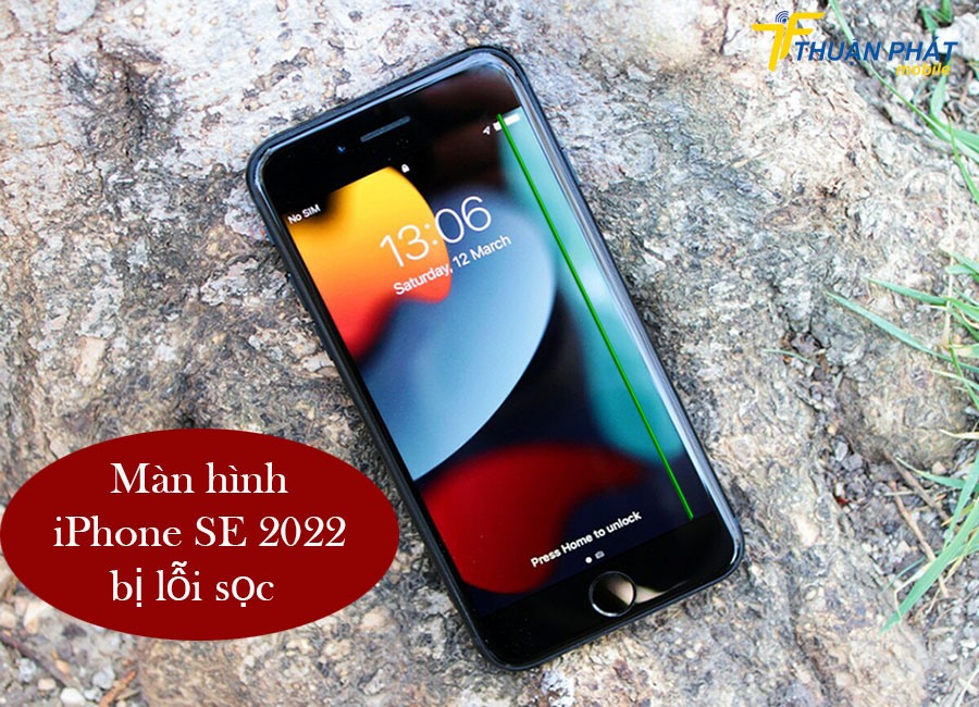 Màn hình iPhone SE 2022 bị lỗi sọc