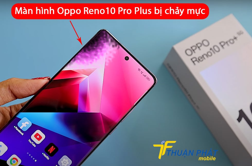Màn hình Oppo Reno10 Pro Plus bị chảy mực