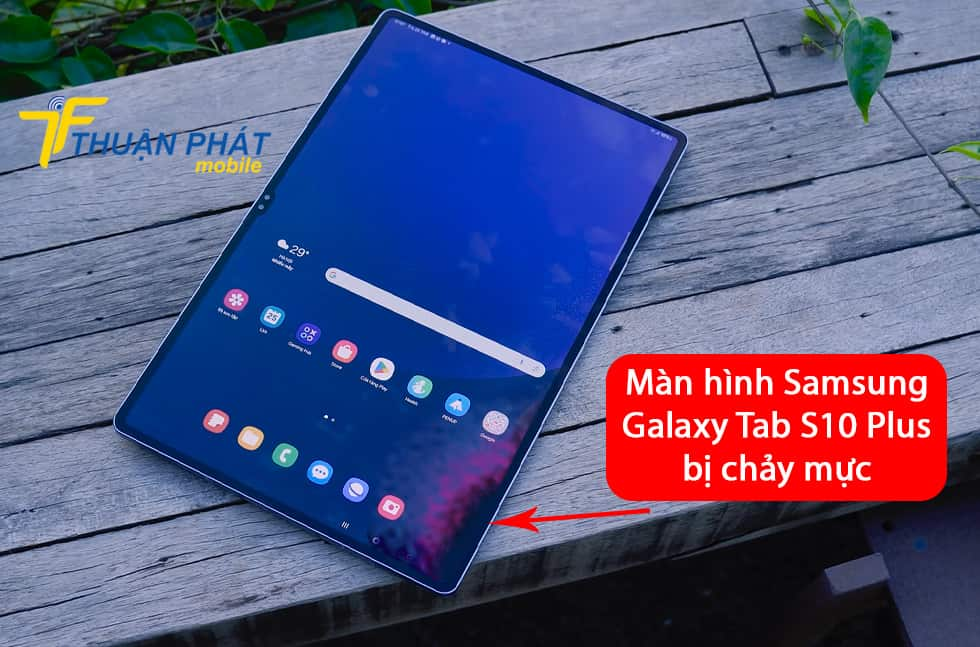 Màn hình Samsung Galaxy Tab S10 Plus bị chảy mực