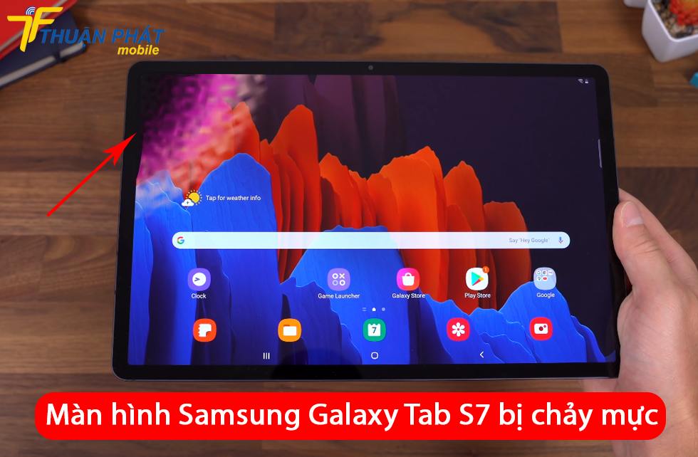 Màn hình Samsung Galaxy Tab S7 bị chảy mực