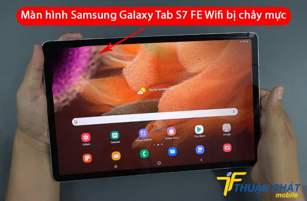 Màn hình Samsung Galaxy Tab S7 FE Wifi bị chảy mực