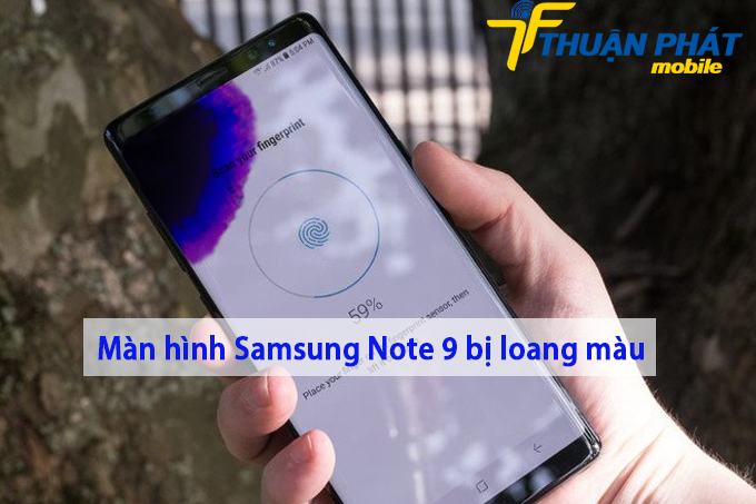 Màn hình Samsung Note 9 bị loang màu