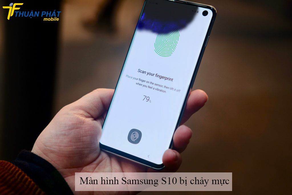 Màn hình Samsung S10 bị chảy mực