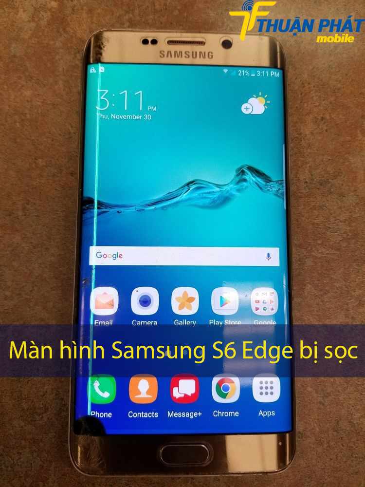 Màn hình Samsung S6 Edge bị sọc