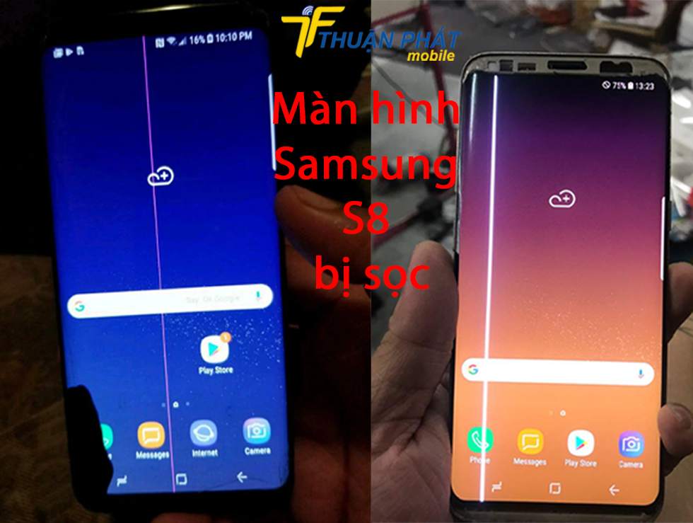 Màn hình Samsung S8 bị sọc