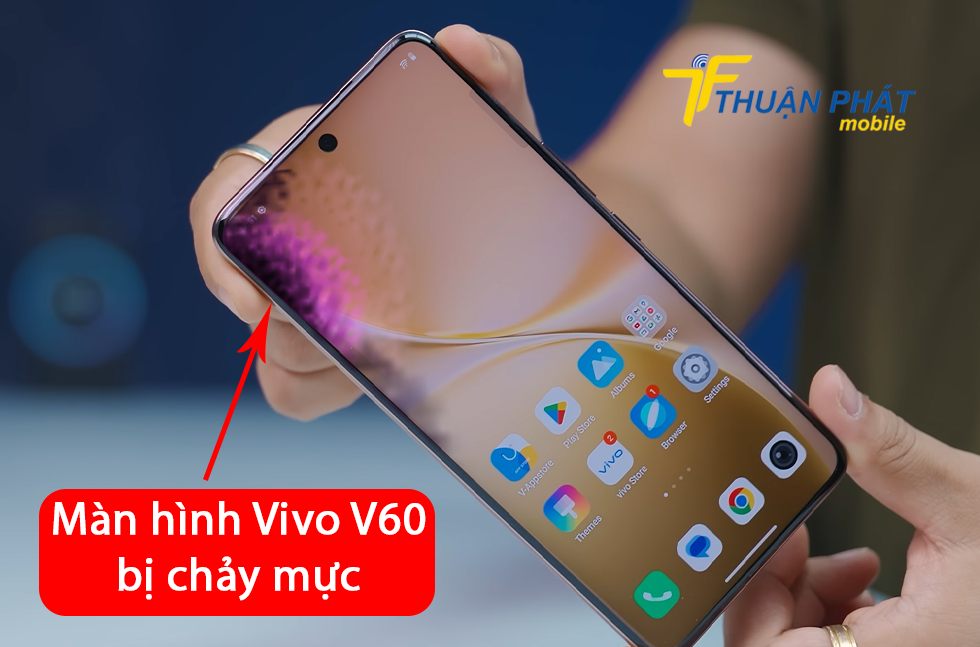 Màn hình Vivo V60 bị chảy mực