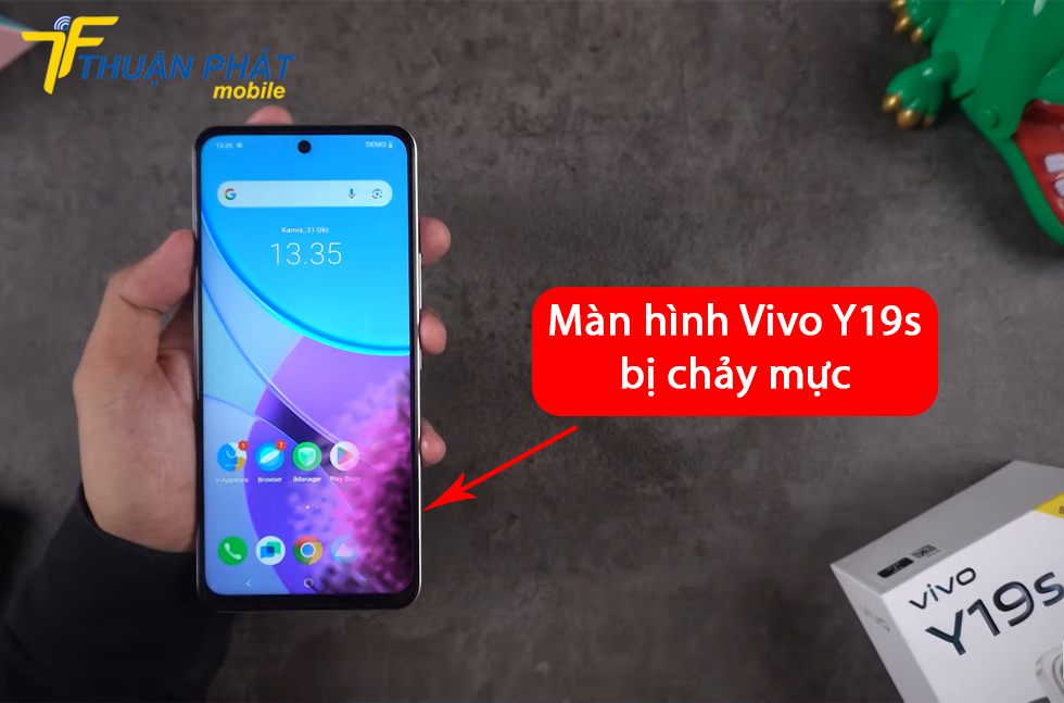 Màn hình Vivo Y19s bị chảy mực