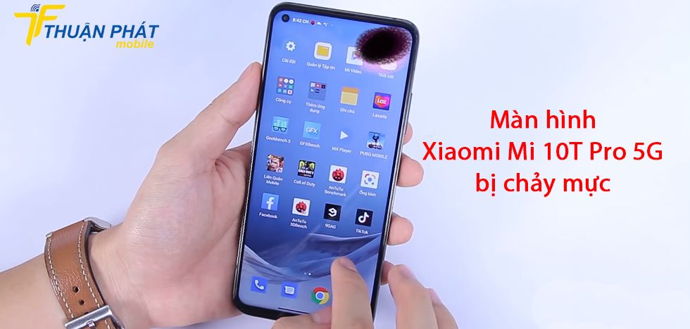 Màn hình Xiaomi Mi 10T Pro 5G bị chảy mực