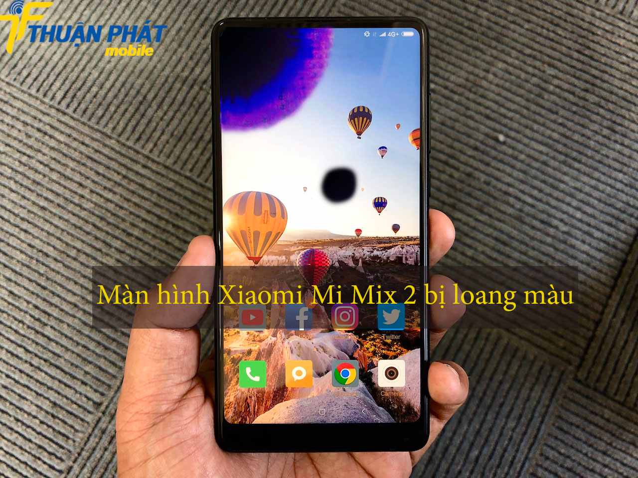 Màn hình Xiaomi Mi Mix 2 bị loang màu