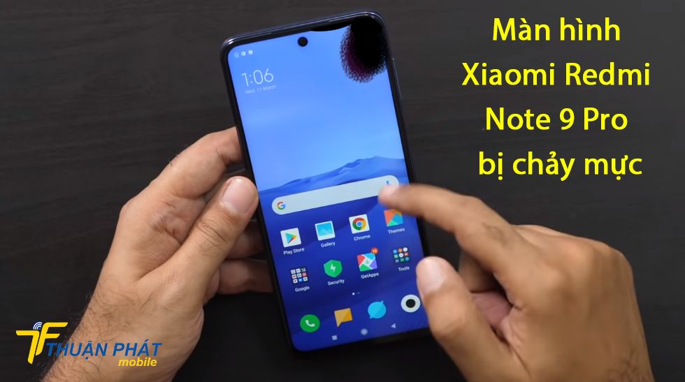 Màn hình Xiaomi Redmi Note 9 Pro bị chảy mực