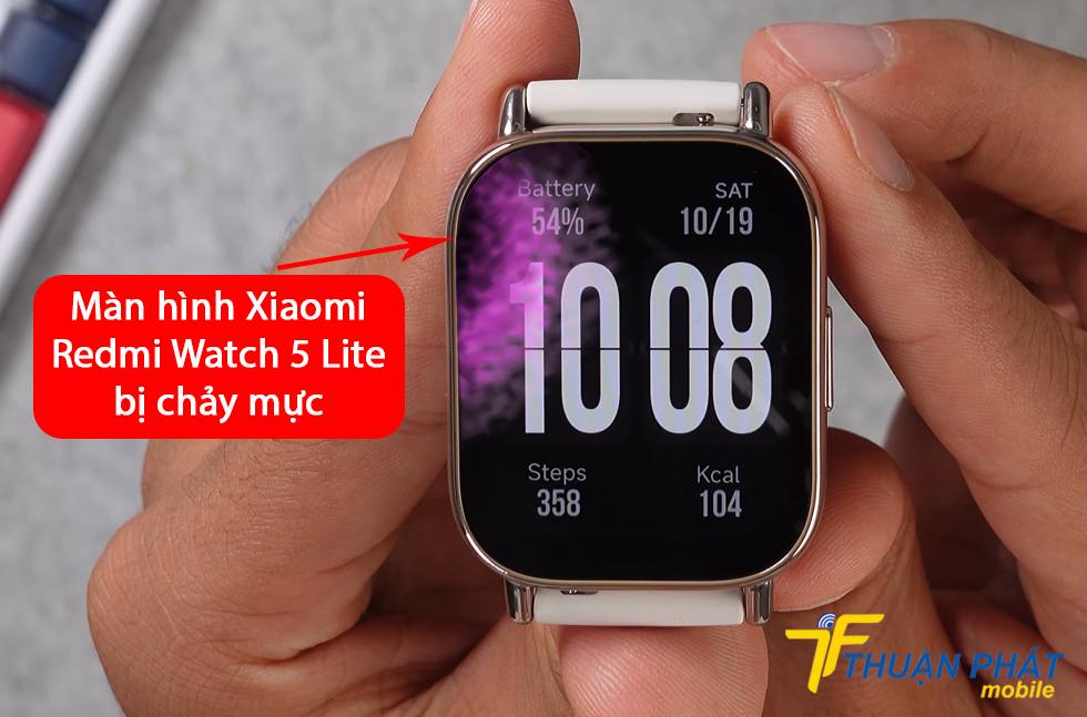 Màn hình Xiaomi Redmi Watch 5 Lite bị chảy mực