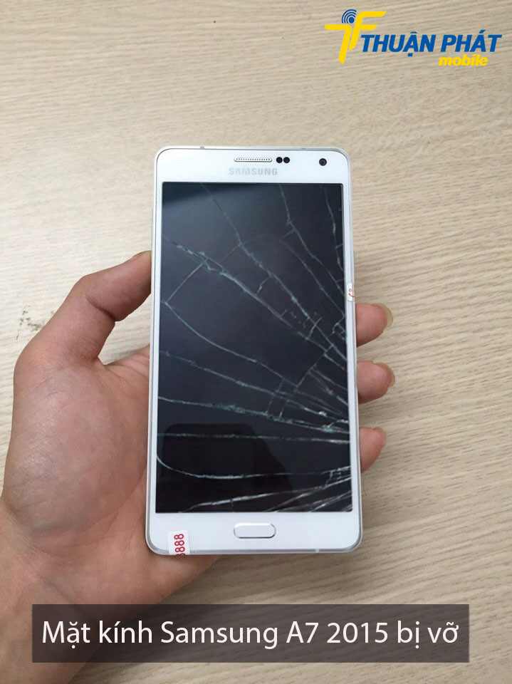 Mặt kính Samsung A7 2015 bị nứt vỡ