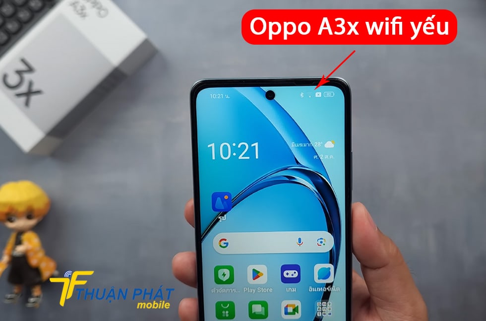 Oppo A3x wifi yếu