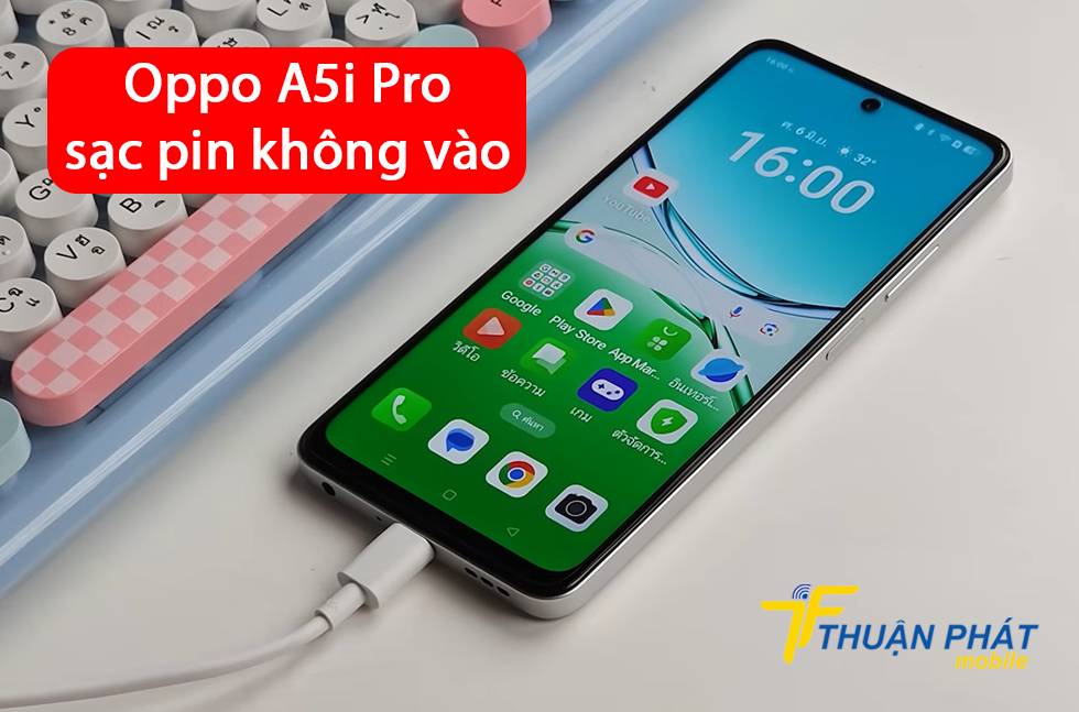 Oppo A5i Pro sạc pin không vào