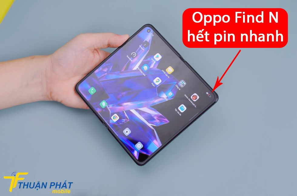 Oppo Find N hết pin nhanh