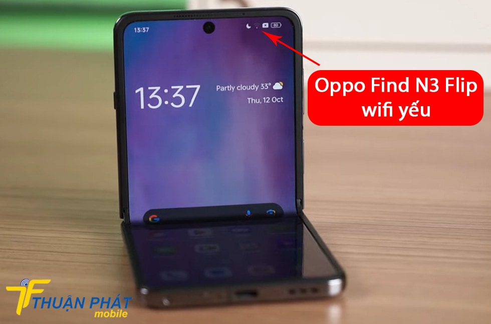 Oppo Find N3 Flip 5G wifi yếu