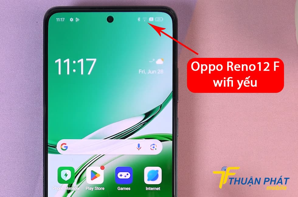 Oppo Reno12 F wifi yếu