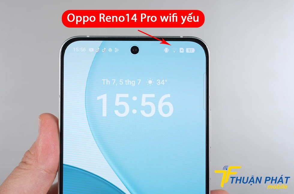 Oppo Reno14 Pro wifi yếu