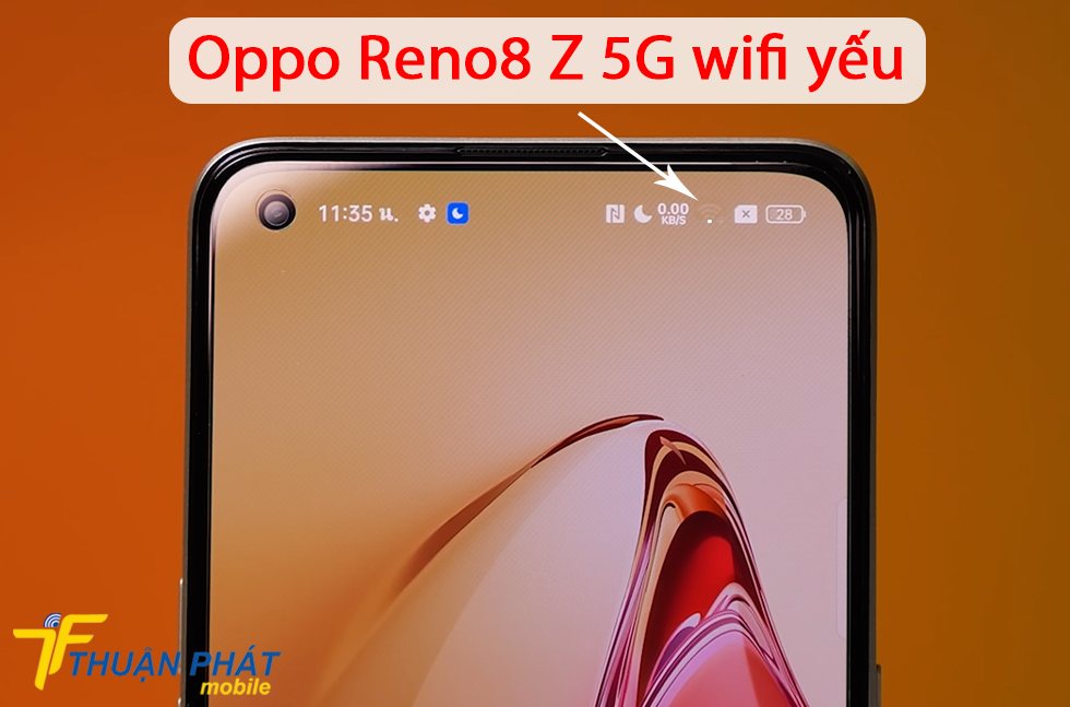 Oppo Reno8 Z 5G wifi yếu