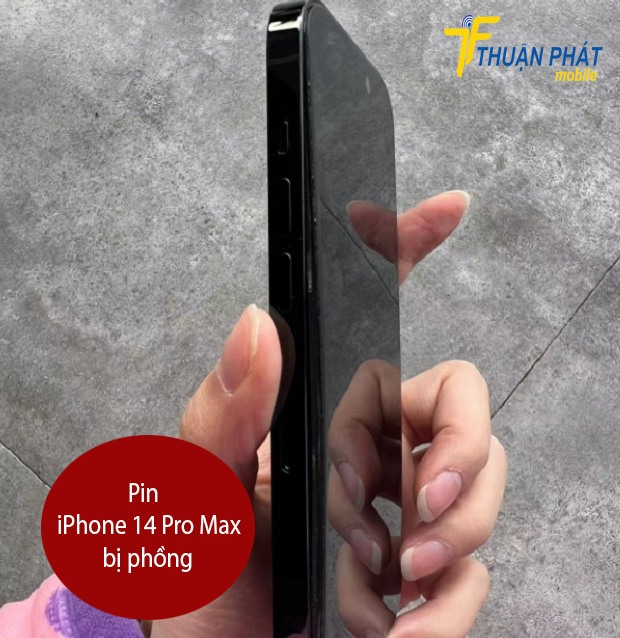 Pin iPhone 14 Pro Max bị phồng