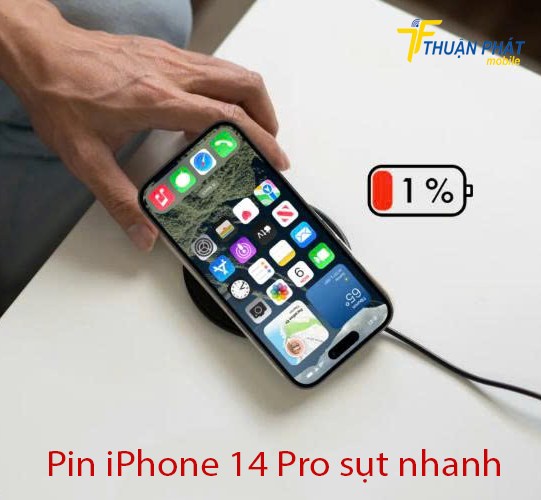 Pin iPhone 14 Pro sụt nhanh