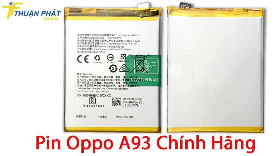 Pin Oppo A93 chính hãng
