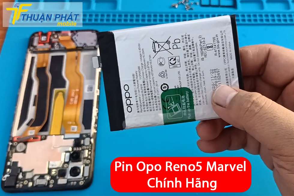 Pin Oppo Reno5 Marvel chính hãng