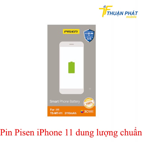 Pin Pisen iPhone 11 dung lượng chuẩn