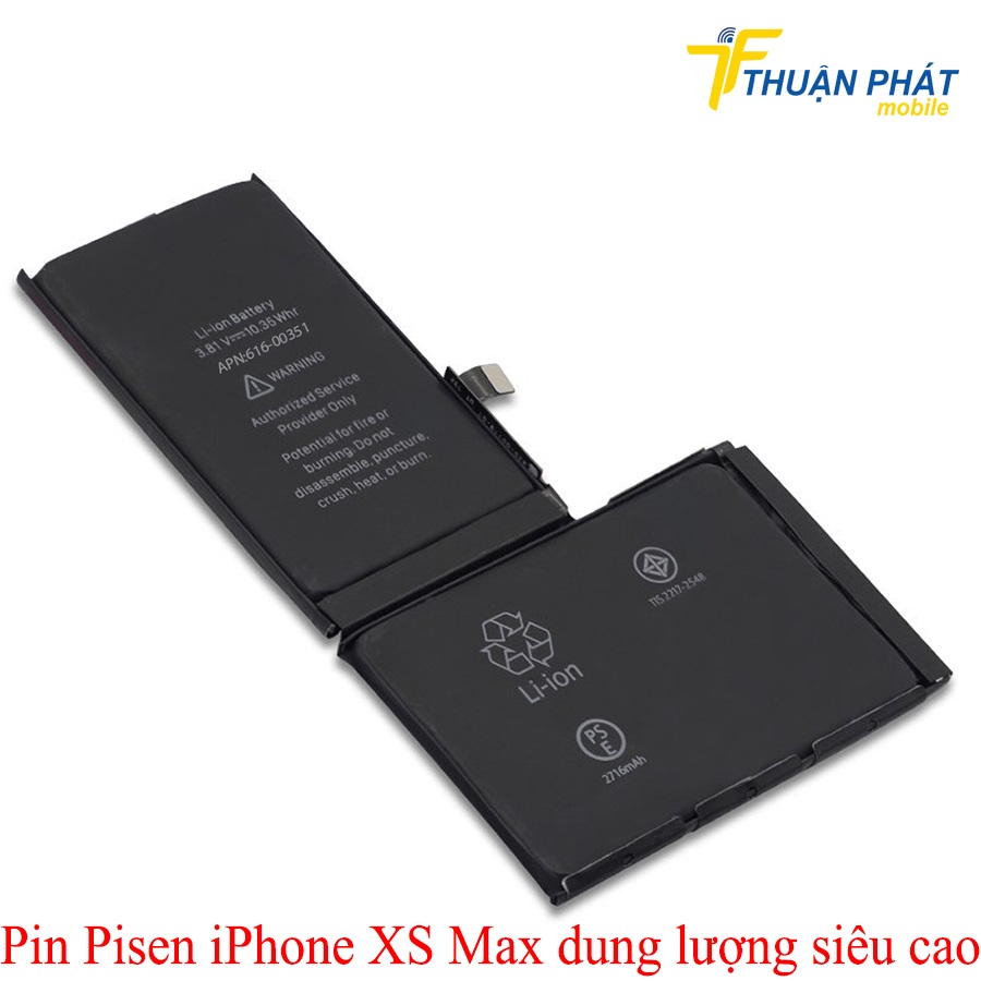 Pin Pisen iPhone Xs Max dung lượng siêu cao