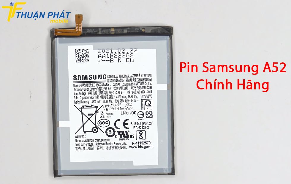Pin Samsung A52 chính hãng