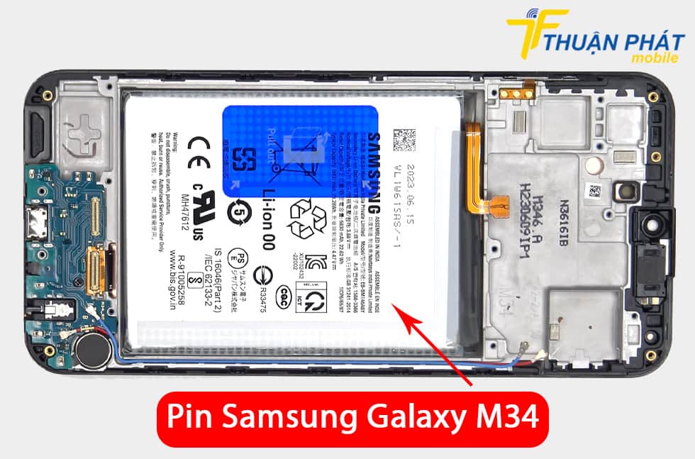 Pin Samsung Galaxy M34