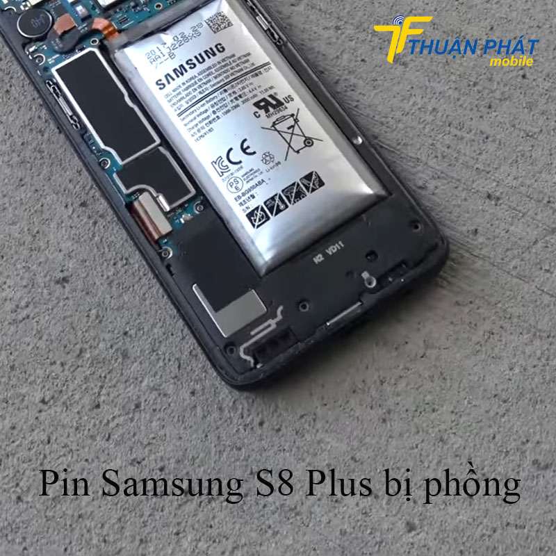 Pin Samsung S8 Plus bị phồng
