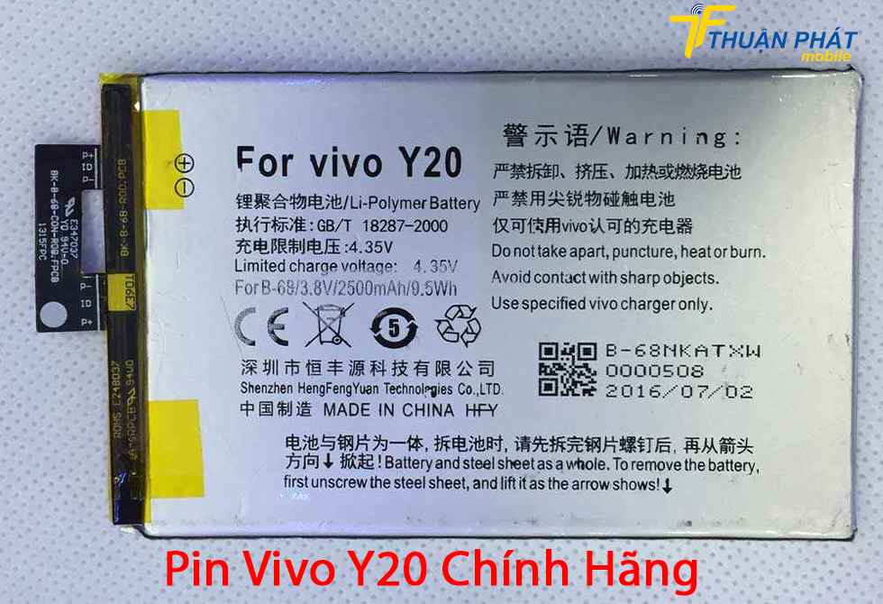 Pin Vivo Y20 chính hãng