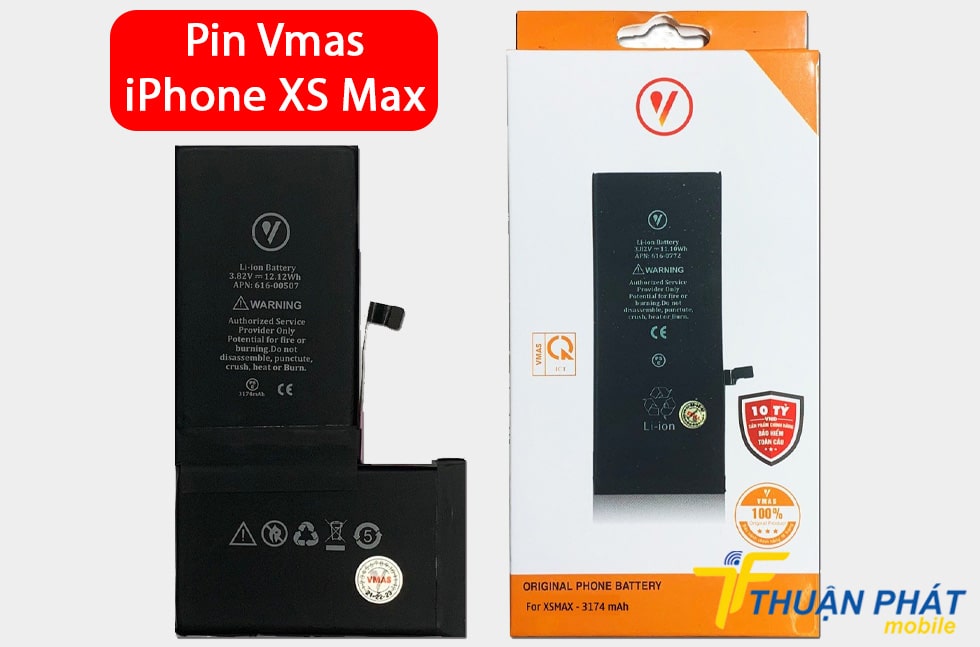Pin Vmas iPhone XS Max 3174 mAh