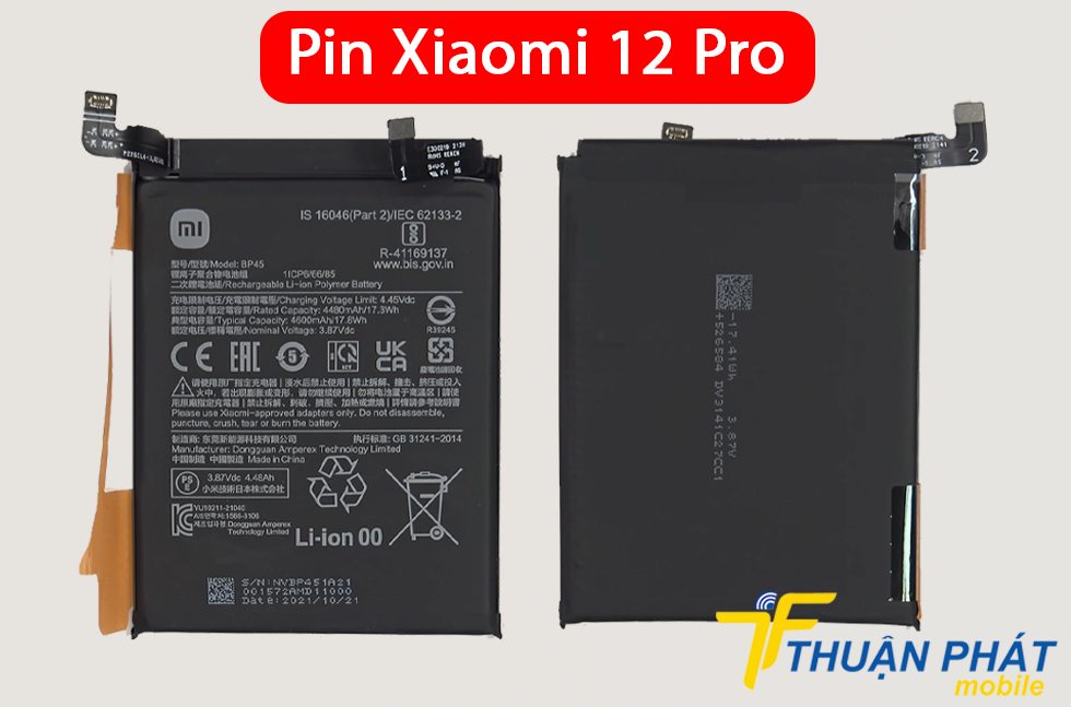 Pin Xiaomi 12 Pro